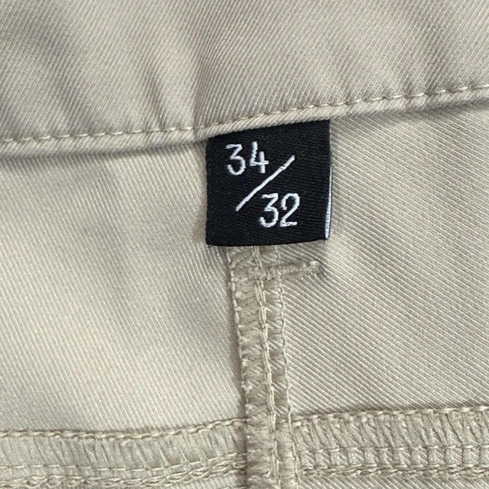 Public Rec Mens 34X32 Khaki Tan Performance Chino Pants Travel Stretch Zip Pocke